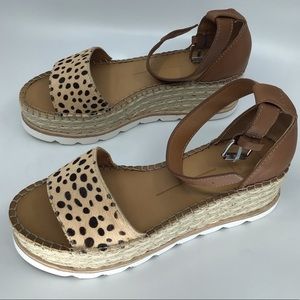 Dolce vita platform larita leopard wedges